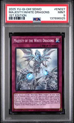 2025 1ST ED #EN027 MAJESTY OF THE WHITE DRAGONS PSA 9 - Image 1
