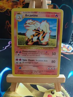 Pokemon TCG Arcanine Base Set, Card 23/102, Regular LP - Image 1