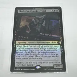 Black Cat, Cunning Thief FOIL : Rare R 0052 - Spider-man MTG - Image 1