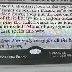 Black Cat, Cunning Thief FOIL : Rare R 0052 - Spider-man MTG - Image 5