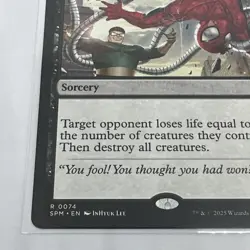 Villainous Wrath rare R 0074 MTG Spider-Man - Image 3