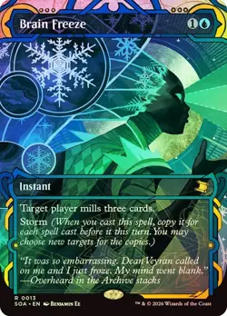 Brain Freeze Foil Borderless Secrets of Strixhaven NM MTG - Image 1