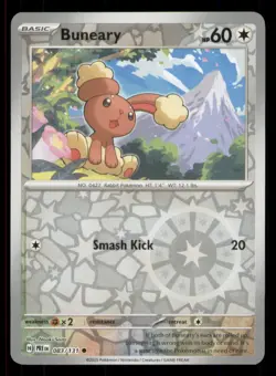 Buneary SV: Prismatic Evolutions #083/131 Common Reverse Holo Pokemon NM - Image 1