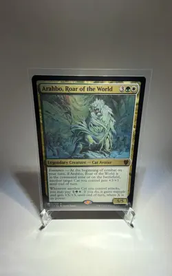MTG Arahbo, Roar of the World - Foil Commander 2017 35/309 Foil Mythic - Image 1
