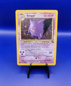 Gengar 5/62 Fossil Set Holo Rare Pokemon Card Nintendo Pokemon 1999 TCG WOTC - Image 1