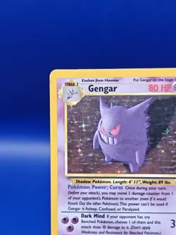 Gengar 5/62 Fossil Set Holo Rare Pokemon Card Nintendo Pokemon 1999 TCG WOTC - Image 4