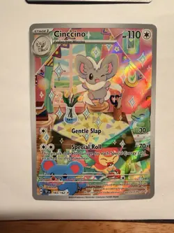 Cinccino 183/162 SV05: Temporal Forces Holofoil Illustration Rare Pokemon TCG - Image 1
