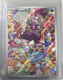 2023 Pokemon Paradox Rift MORPEKO Illustration Rare Holo #206/182 - Image 1