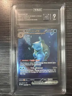 Pokemon SV 151 Blastoise ex 200/165 Special Illustration Rare Holo Eng TAG 9 - Image 1