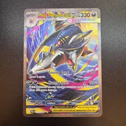 Pokemon TCG Mega Sharpedo ex 127/094 SIR Phantasmal Flames - Image 1