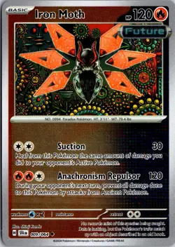 Iron Moth 009/064 Uncommon Shrouded Fable Pokemon Near Mint - Image 1
