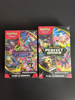Pokemon Phantasmal Flames & Perfect Order Booster Bundle Lot of 2 New and Sealed - Image 1
