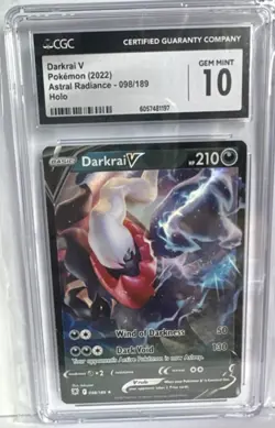 Pokemon Darkrai V Ultra Rare Holo 098/189 Astral Radiance CGC 10 210HP English - Image 1
