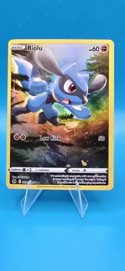 Pokemon Riolu SWSH Crown Zenith Galarian Gallery GG26/70 Ultra Rare Holo B3 - Image 1