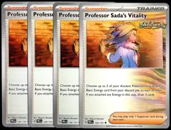 Pokemon TCG 4x Professor Sada's Vitality 120/131 PRE Uncommon Playset - NM/LP - Image 1