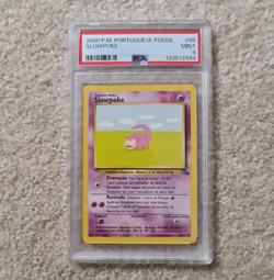 Pokemon Fossil Slowpoke 55/62 Portuguese Unlimited PSA 9 (POP 2 / No Higher) - Image 3