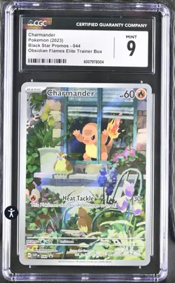 ‼Charmander Pokemon (2023) Black Star Promos Obsidian Flames CGC 9 SHIPS FAST💨 - Image 1