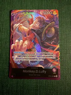 Monkey.D.Luffy OP05-060 ONE PIECE Tcg Card Game NM PURPLE Leader - Image 1