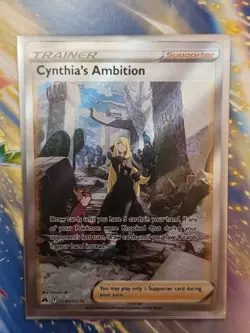 Pokemon TCG Cynthia's Ambition Crown Zenith: Galarian Gallery GG60/GG70 Regular - Image 1