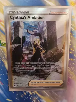 Pokemon TCG Cynthia's Ambition Crown Zenith: Galarian Gallery GG60/GG70 Regular - Image 2