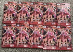One Piece Card Game EB-03 Heroines Sleeved Booster Pack Lot of 10 Sealed - Image 1