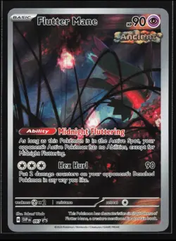 Pokemon Flutter Mane SVP 097 Temporal Forces ETB Holo Black Star Promo NM A58 - Image 1