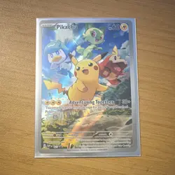 Pokemon Pikachu 027/SV-P Promo Holo Card Sv-P Adventuring Together TCG - Image 1