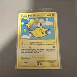 Pokemon Flying Pikachu 113/111 Rising Rivals Holo Secret Rare Card 2009 English - Image 1