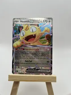 Pokemon Meowth EX 062/088 Holo Card HP170 Last-Ditch Catch - Image 1