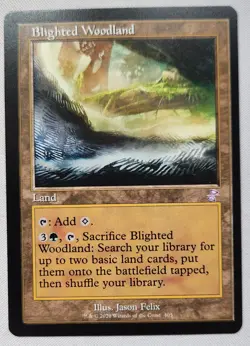 MTG Magic [x1] Blighted Woodland [x1] Retro Time Spiral Remastered M/NM - Image 1