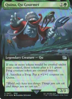 MTG FINAL FANTASY QUINA, QU GOURMET EXTENDED ART UNCOMMON FOIL - Image 1