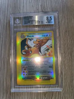 GLURAK POKEMON #146 CHARIZARD REV HOLO 2003 SKYRIDGE NM-Mint DEUTSCH BECKETT 8.5 - Image 2