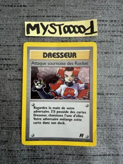 Carte Pokemon Attaque Sournoises Des Rocket 16/82 Holo Team Rocket Wizards Occas - Image 1