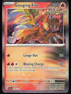 Gouging Fire 038/191 Rare Surging Sparks Pokemon Holo Near Mint - Image 1