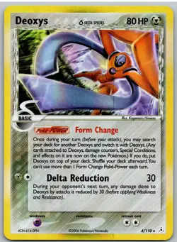 Deoxys 4/110 Holo Rare Holon Phantoms Pokemon NM - Image 1