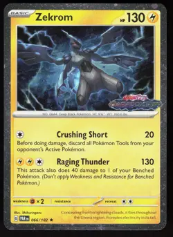 Zekrom 066/182 Rare Paradox Rift Pokemon Holo Near Mint - Image 1