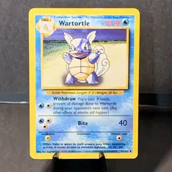 Pokemon TCG Wartortle 042/102 Base Set Unlimited Uncommon LP 1999 - Image 1