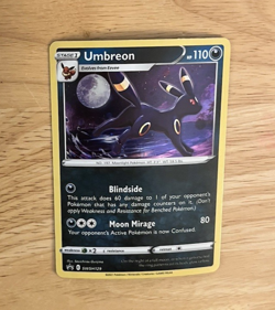 2021 Pokemon UMBREON SWSH129 with SWIRLS ON THE MOON-PROMO- HOLO-RARE- NM - Image 3