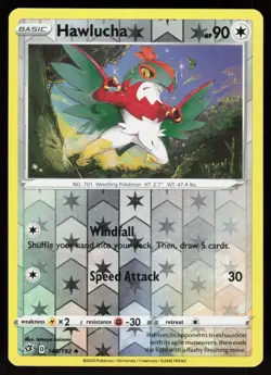 Hawlucha 148/192 Uncommon Rebel Clash Pokemon Reverse Holo Lightly Played - Image 1