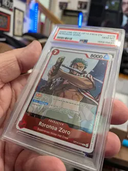 2026 One Piece Op14-eb04 En #015 Roronoa Zoro 🚨PSA 10 - Image 2