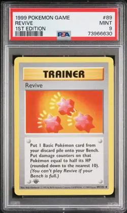 1999 POKEMON BASE SET 1ST EDITION #89 REVIVE PSA 9 - Image 1