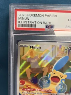 PSA 10 Minun 194/182 Paradox Rift IR Pokemon Illustration Rare Gem Mint 2023 - Image 2