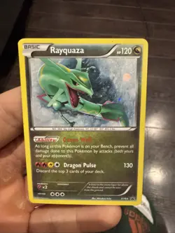 Pokemon TCG Rayquaza XY Black Star Promo Rare Cosmos Holo Card XY64 - Image 1