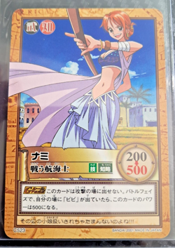 2001 BANDAI One Piece Hyper Battle NAMI SCARCE C523 EARLY CARD VINTAGE LUFFY - Image 1