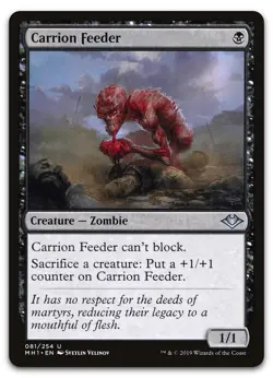 MTG Modern Horizons Carrion Feeder Magic the Gathering Card NM-MINT, PACK FRESH - Image 1
