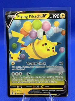 Pokemon TCG Flying Pikachu V- Celebrations 25th Anniversary Card 006/025 - Image 1