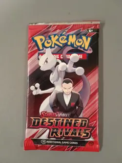 Pokemon Scarlet & Violet Destined Rivals Single Booster Pack 10 Cards SEALED - Image 1