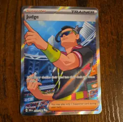 Pokemon TCG Judge 222/182 Destined Rivals Trainer Card NM/M Condition - Image 1