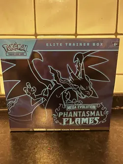 Pokemon Mega Evolution Phantasmal Flames Elite Trainer Box ETB - SMALL TEAR - Image 1