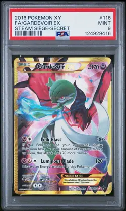 2016 POKEMON XY STEAM SIEGE SECRET #116 FULL ART/GARDEVOIR EX PSA 9 - Image 1